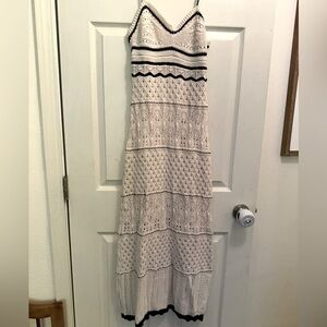 Crotchet dress olive and oak long length